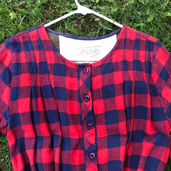 Ace & Jig Tunic or Mini Dress size Medium Red and Blue - Picture 2 of 12